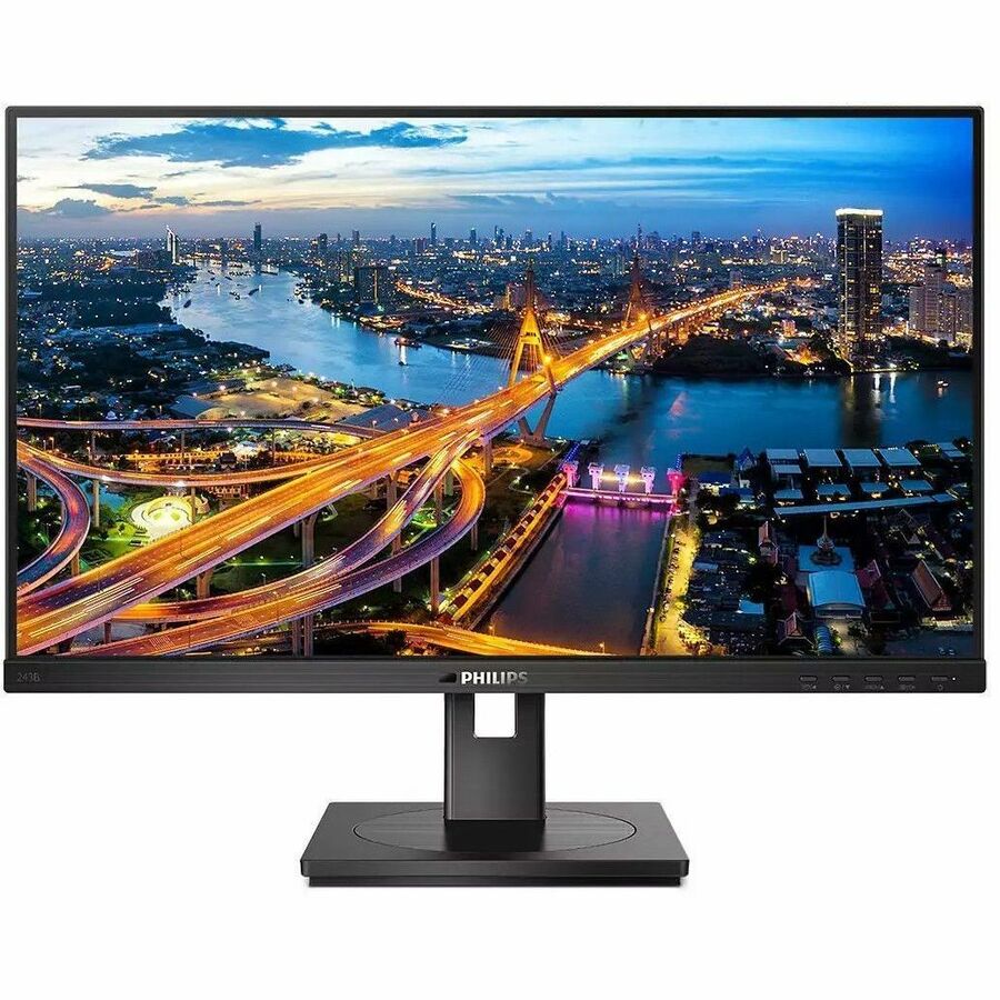 PHILIPS 243B1 - 24 inch Monitor, LED, FHD, HDMI, DP, USB-C(90W), USB-Hub, 4 Year Manufacturer Warranty - 24" 243B1