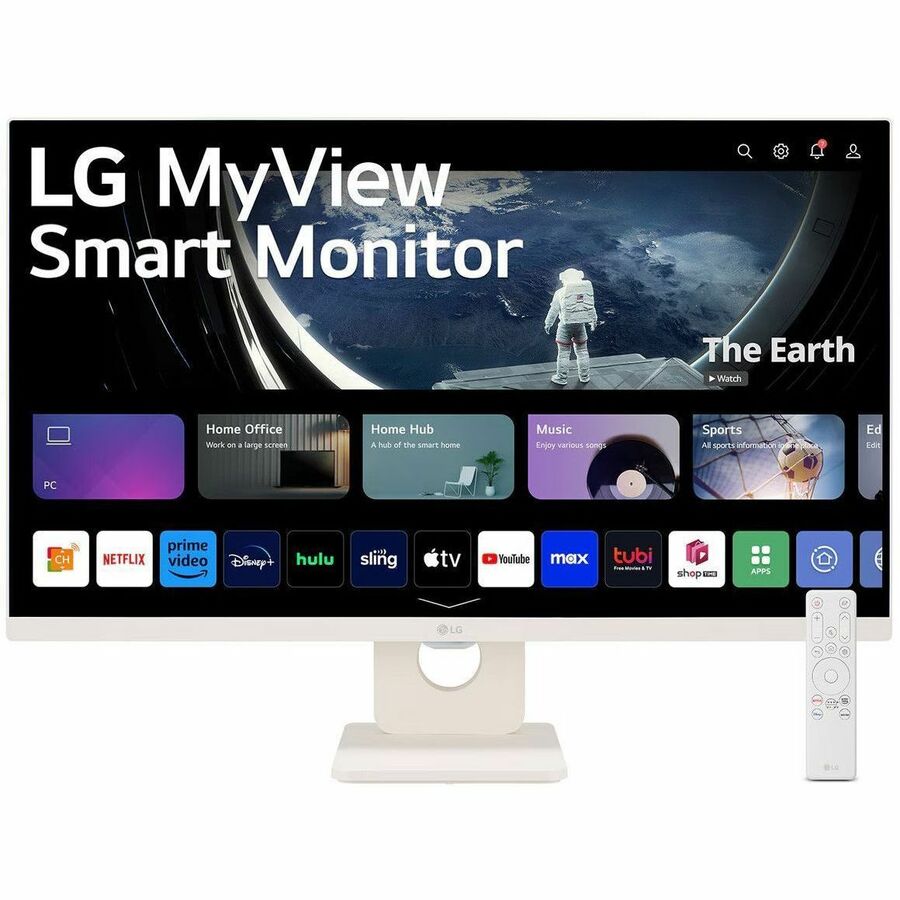 LG MyView 27SR50F-W 27" Class Full HD Smart LCD Monitor - 16:9 - White 27SR50F-W.AUS