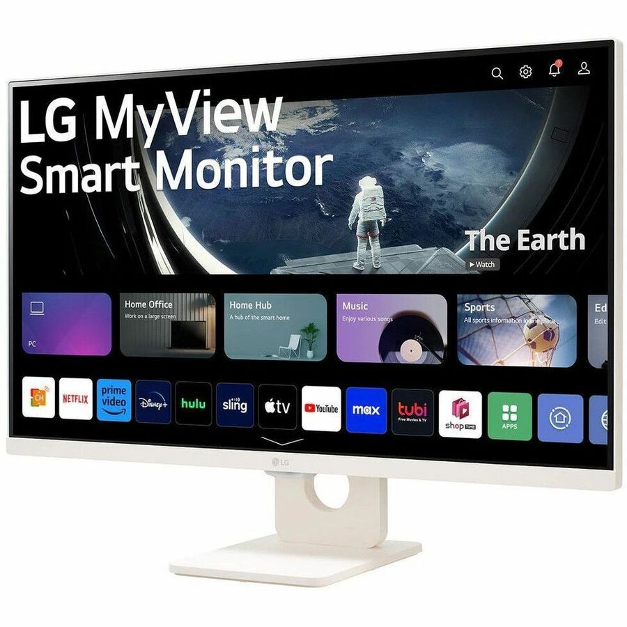 LG MyView 27SR50F-W 27" Class Full HD Smart LCD Monitor - 16:9 - White 27SR50F-W.AUS