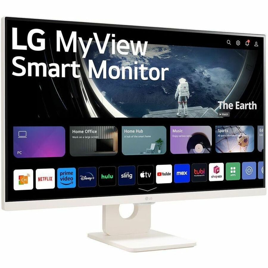 LG MyView 27SR50F-W 27" Class Full HD Smart LCD Monitor - 16:9 - White 27SR50F-W.AUS