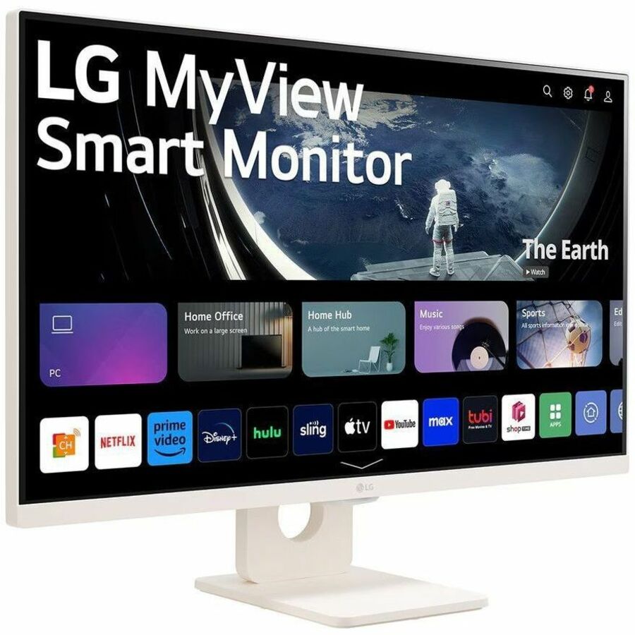 LG MyView 27SR50F-W 27" Class Full HD Smart LCD Monitor - 16:9 - White 27SR50F-W.AUS