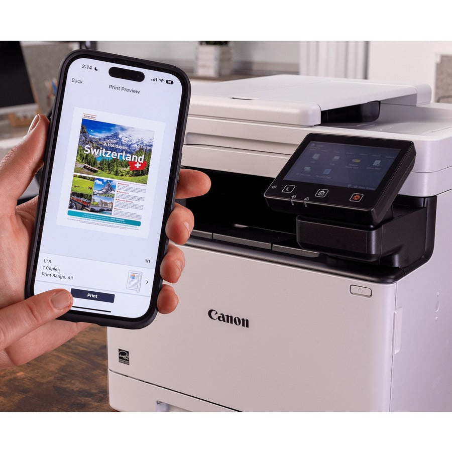 Canon imageCLASS MF753Cdw Wireless Laser Multifunction Printer - Color - White 5455C010