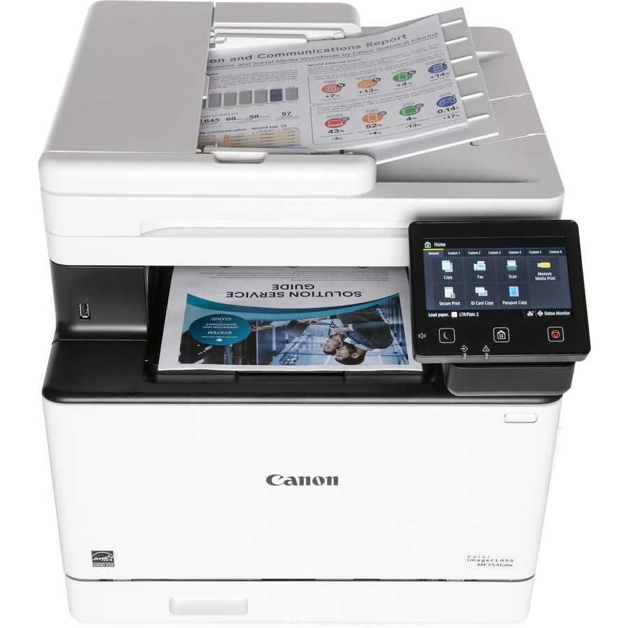 Canon imageCLASS MF753Cdw Wireless Laser Multifunction Printer - Color - White 5455C010