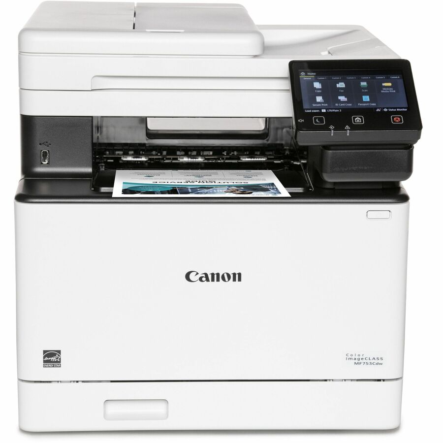 Canon imageCLASS MF753Cdw Wireless Laser Multifunction Printer - Color - White 5455C010