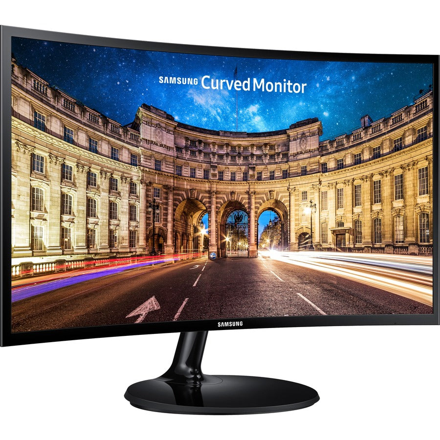 Samsung C27F390 27" Class Full HD Curved Screen LCD Monitor - 16:9 - High Glossy Black - TAA Compliant C27F390FHN