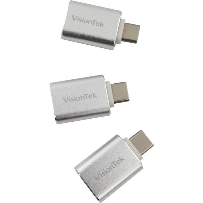 VisionTek USB-C to USB-A (M/F) 3 Pack Adapters 901224