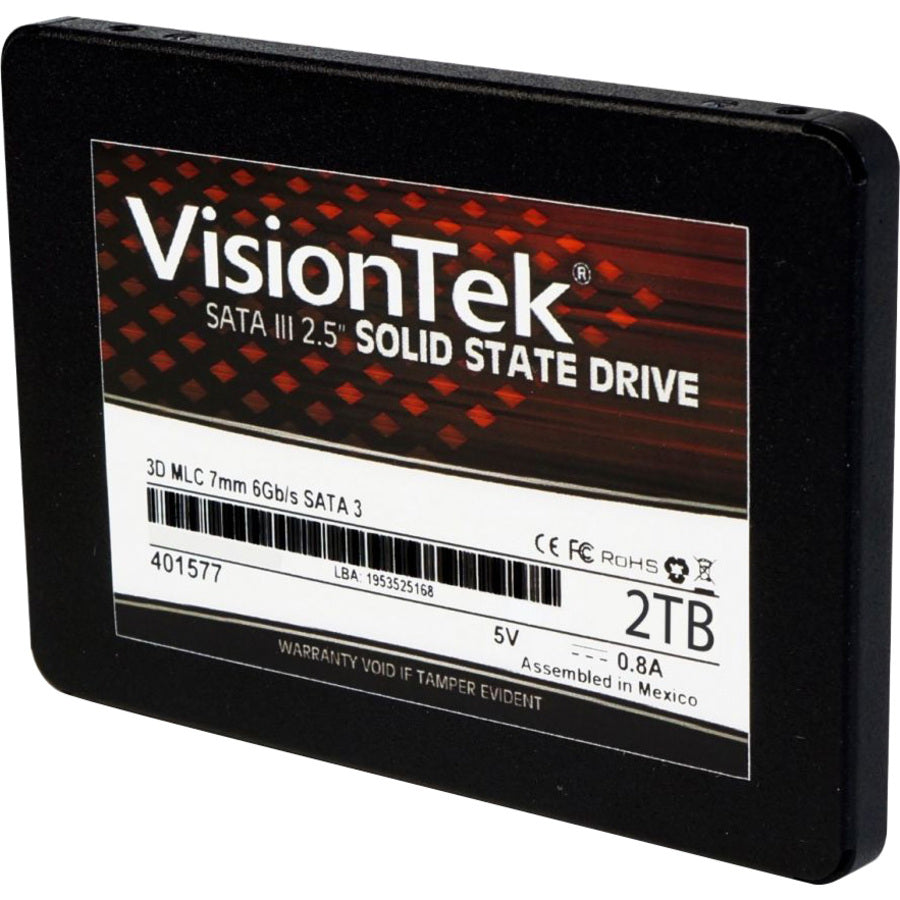 VisionTek 2TB 3D MLC 7mm 2.5" SSD 900982