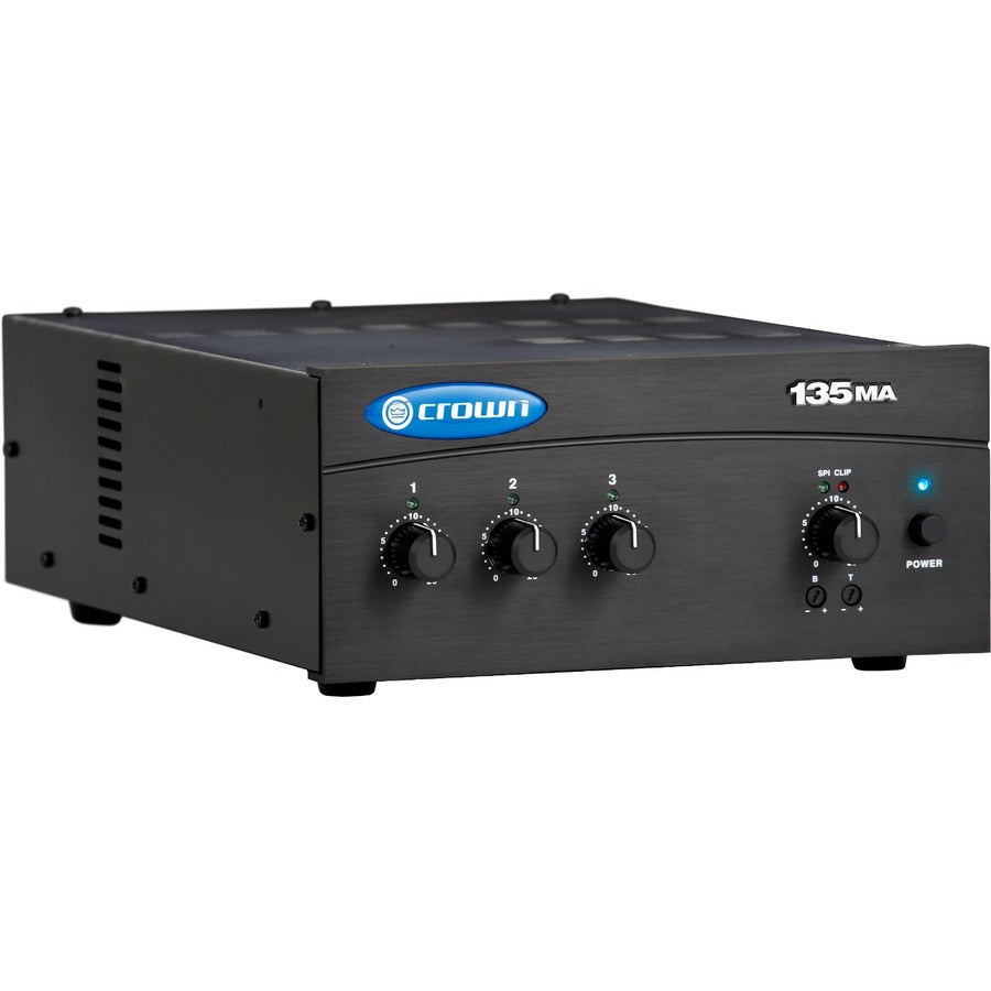 Crown 135MA Amplifier - 105 W RMS - 3 Channel - Black G135MA