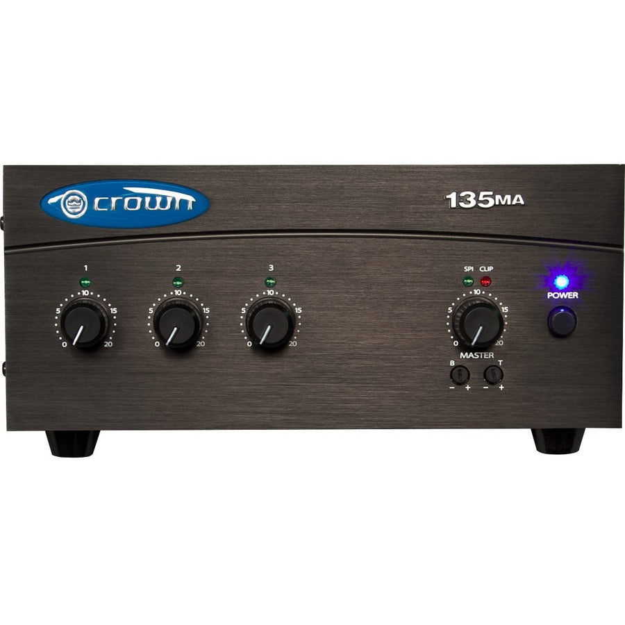 Crown 135MA Amplifier - 105 W RMS - 3 Channel - Black G135MA