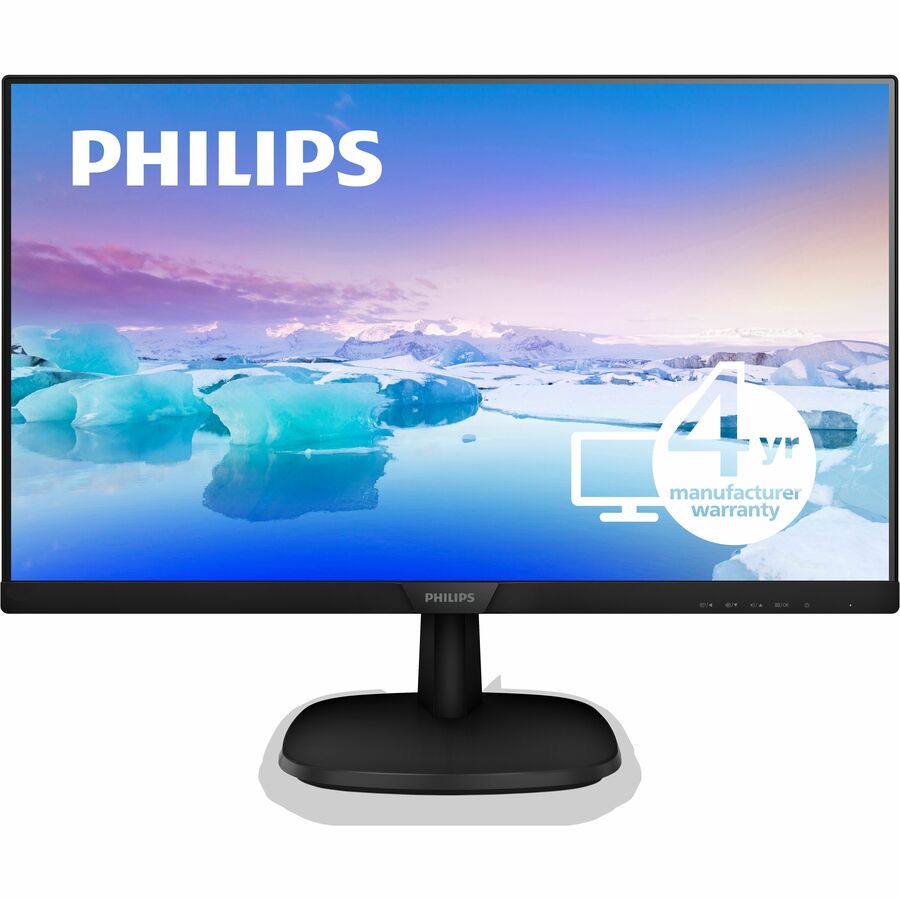 PHILIPS 243V7QJAB - 24 inch Monitor, LED, FHD, HDMI, DP, VGA, Speaker, 4 Year Manufacturer Warranty - 24" 243V7QJAB