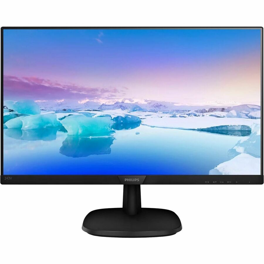 PHILIPS 243V7QJAB - 24 inch Monitor, LED, FHD, HDMI, DP, VGA, Speaker, 4 Year Manufacturer Warranty - 24" 243V7QJAB