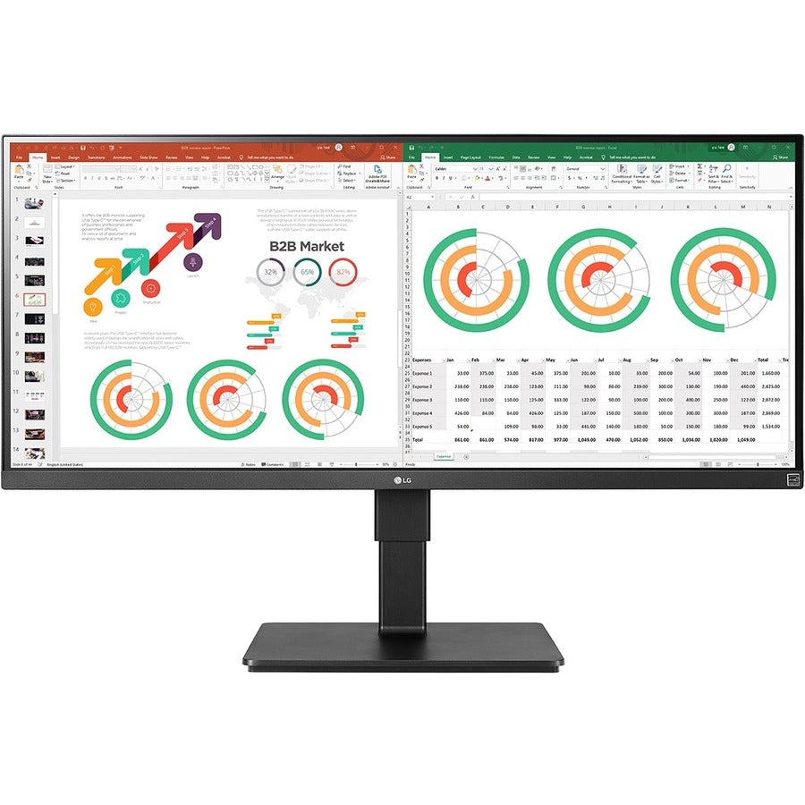 LG Ultrawide 34BN770-B 34" Class QHD LCD Monitor - 21:9 - Matte Black 34BN770-B