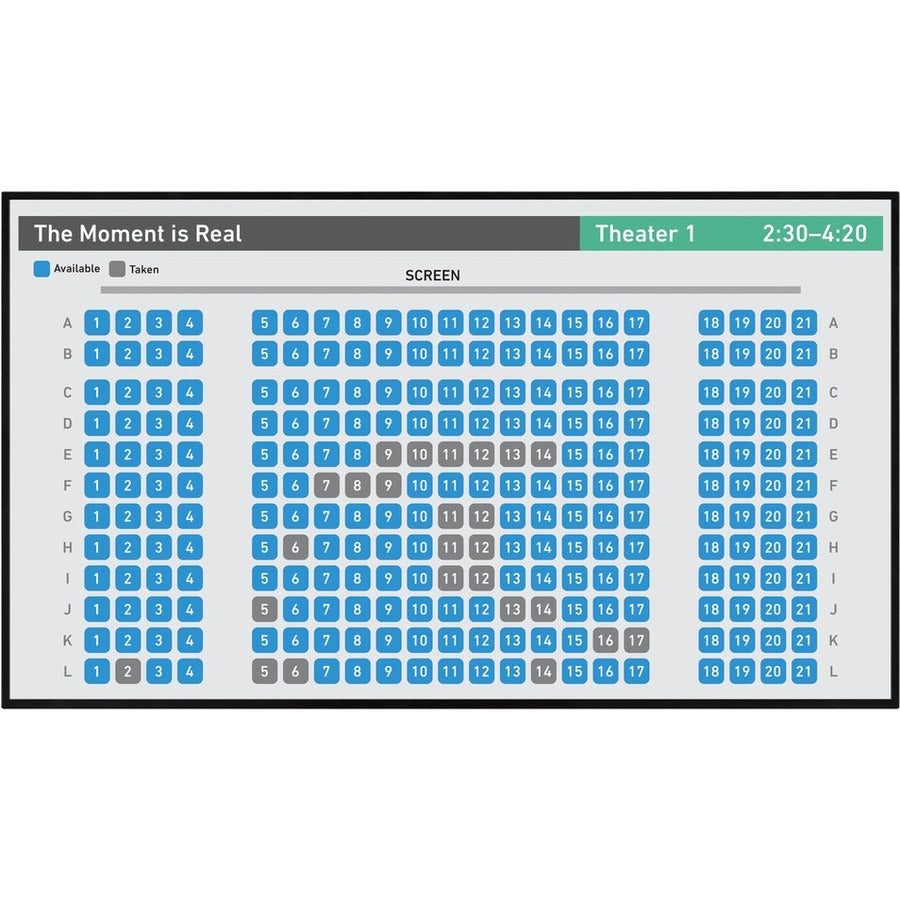 Sharp PNHS551 55" Class 4K Ultra-HD TFT LCD Professional Display, High Brightness PNHS551