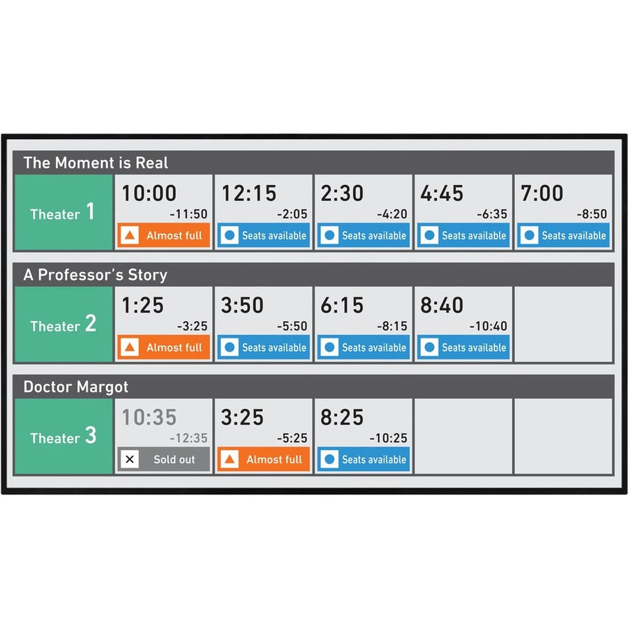 Sharp PNHS551 55" Class 4K Ultra-HD TFT LCD Professional Display, High Brightness PNHS551