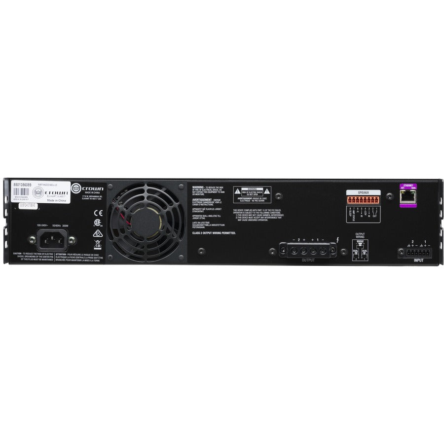 Crown CDi DriveCore 2|600 Amplifier - 1200 W RMS - 2 Channel CRN-CDI2X600VMUS