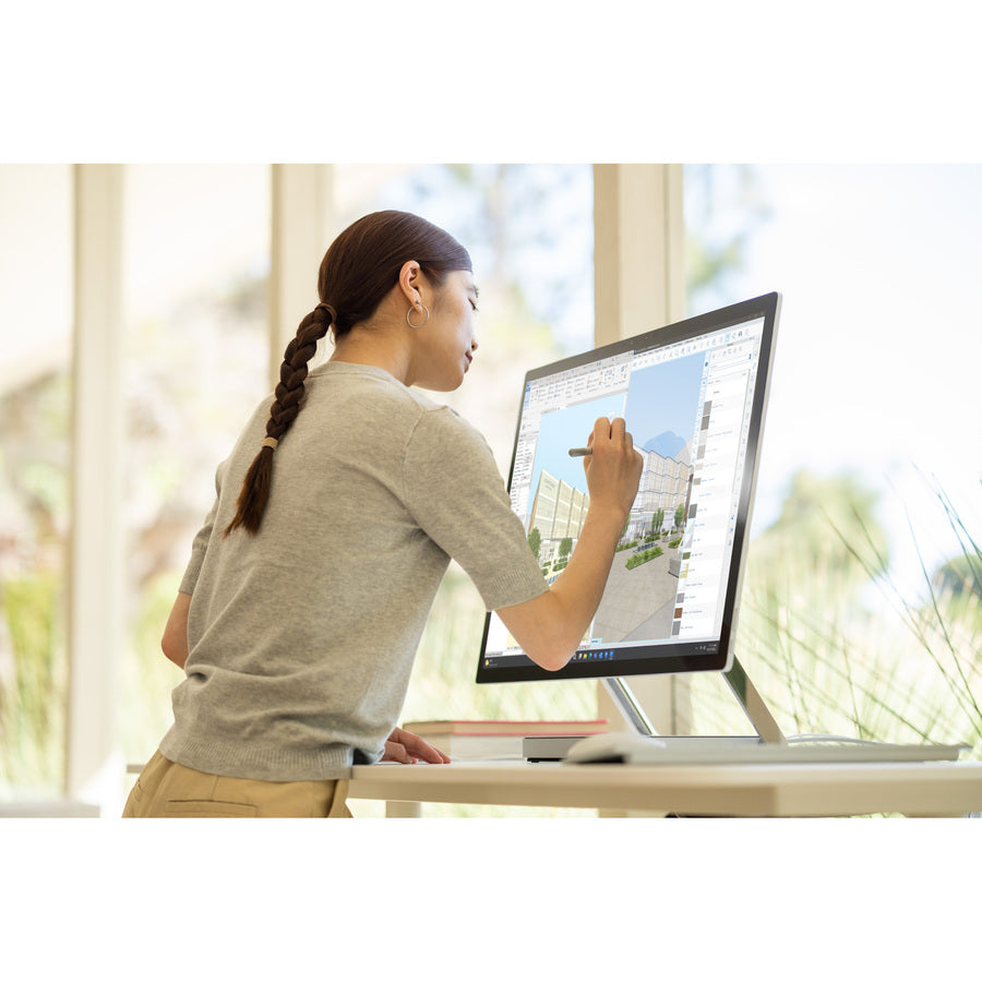 Microsoft Surface Studio 2+ All-in-One Computer - Intel Core i7 11th Gen i7-11370H - 32 GB - 1 TB SSD - 28" 4K Touchscreen - Desktop - Silver SBG-00001