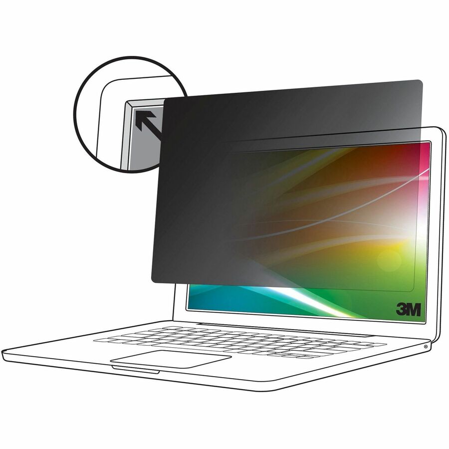 3M&trade; Bright Screen Privacy Filter for 13.3in Laptop, 16:9, BP133W9B BP133W9B