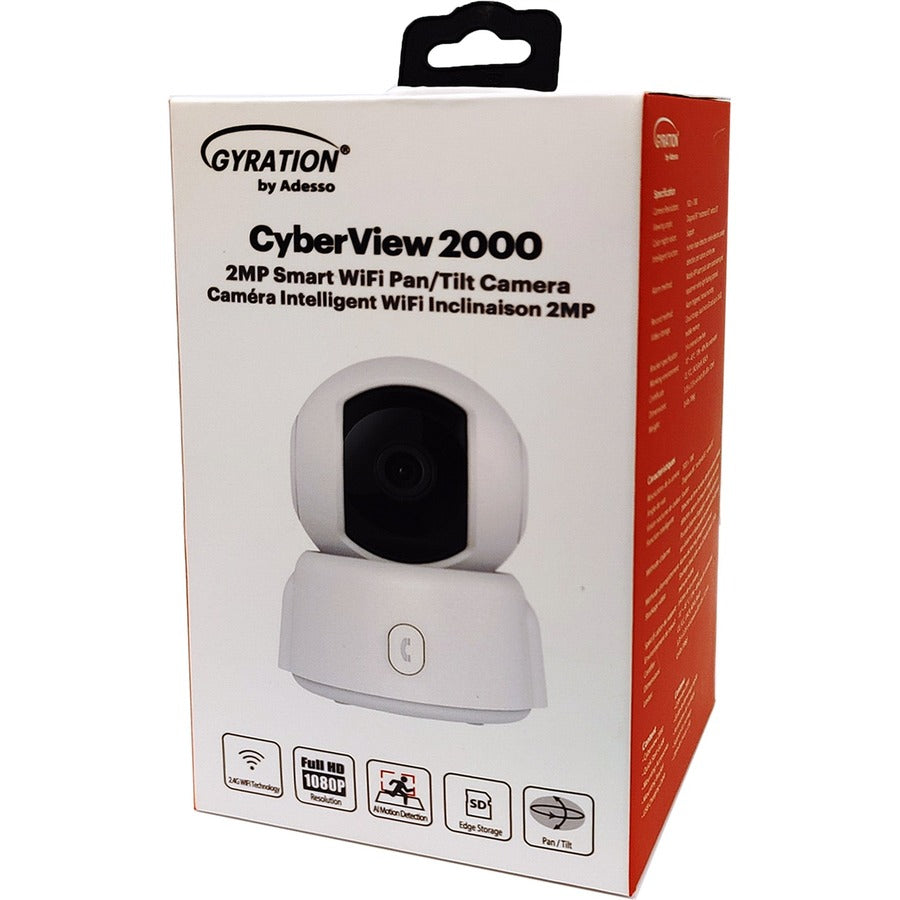 Gyration Cyberview Cyberview 2000 2 Megapixel Indoor Full HD Network Camera - Color - White CYBERVIEW 2000