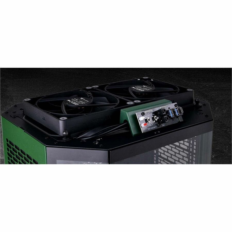 Thermaltake The Tower 300 Racing Green Micro Tower Chassis CA-1Y4-00SCWN-00