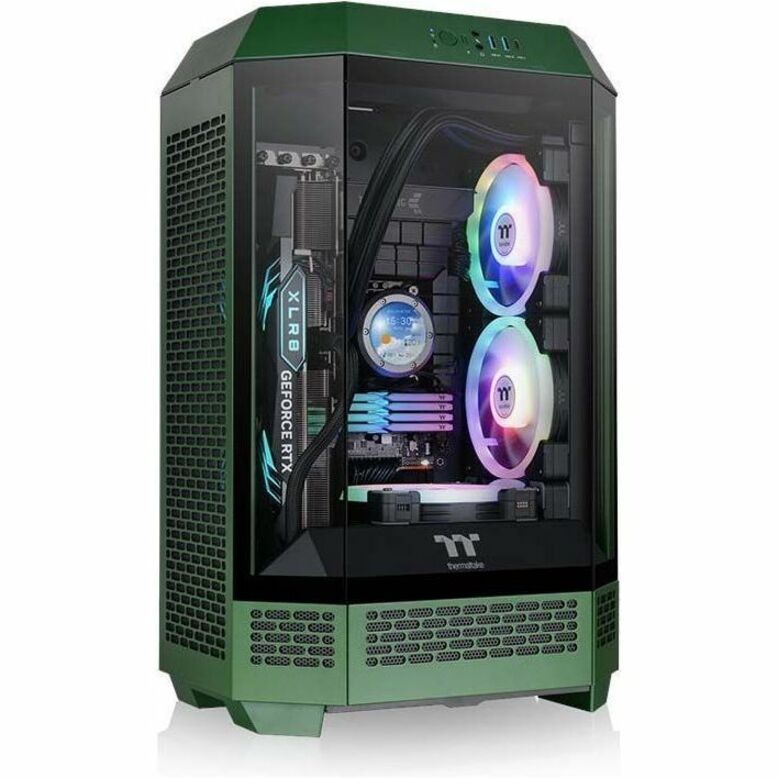 Thermaltake The Tower 300 Racing Green Micro Tower Chassis CA-1Y4-00SCWN-00