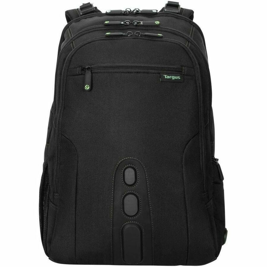 Targus Spruce EcoSmart TBB019US Carrying Case (Backpack) for 17" Notebook - Black, Green - TAA Compliant TBB019US