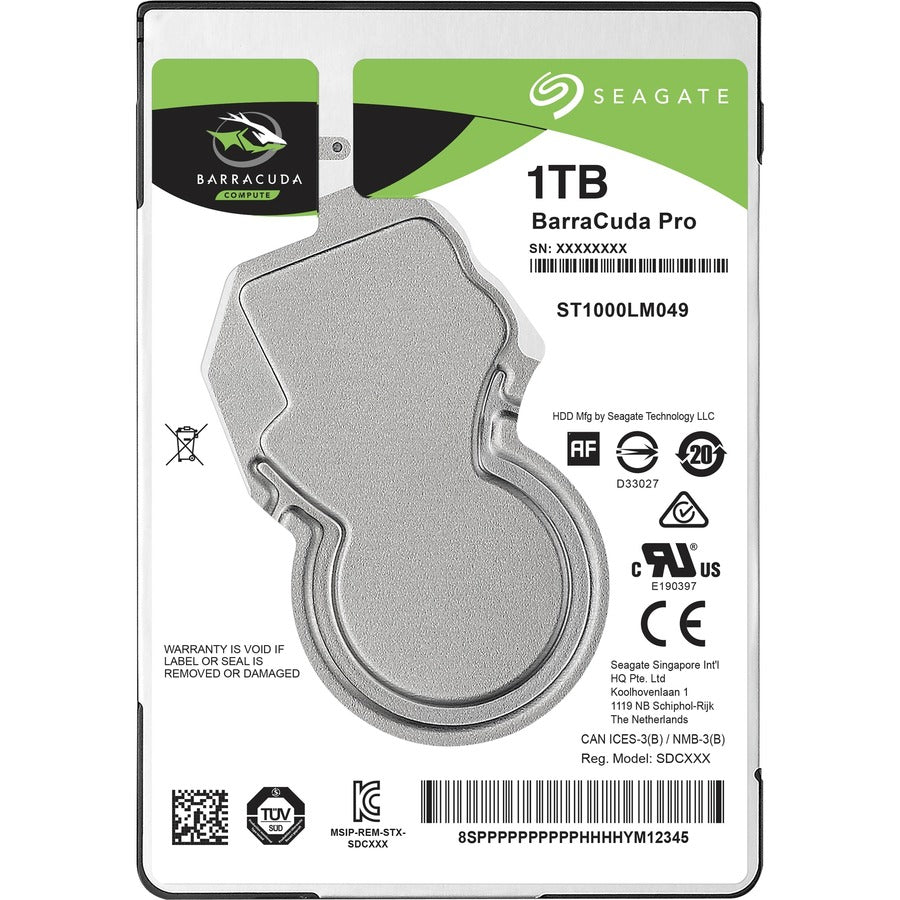 Seagate Barracuda Pro ST1000LM049 1 TB 2.5" Internal Hard Drive - SATA ST1000LM049