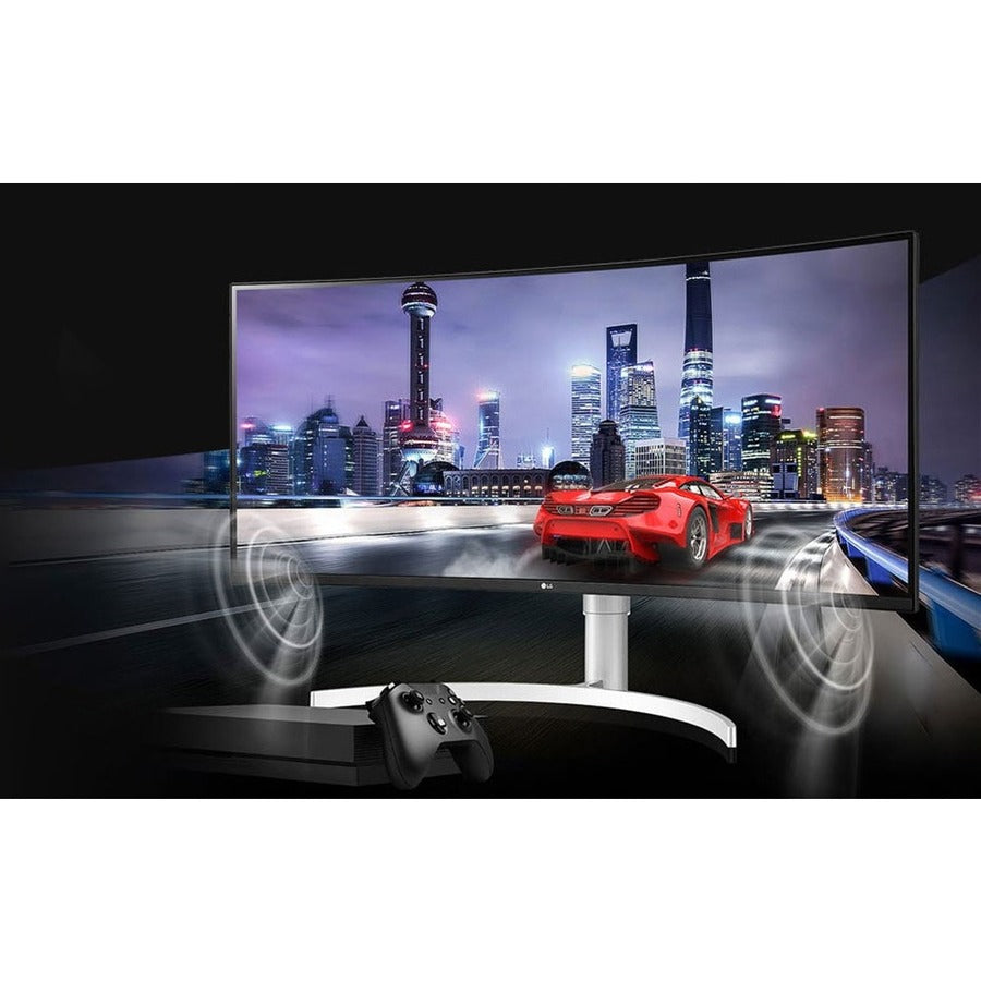 LG Ultrawide 38WN95C-W 38" Class UW-QHD+ Curved Screen Gaming LCD Monitor - 21:9 - White 38WN95C-W.AUS