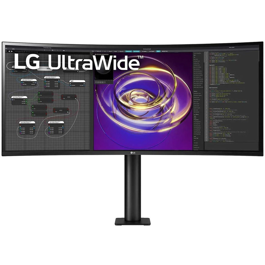 LG Ultrawide 34BP88CN-B 34" Class UW-QHD Curved Screen LCD Monitor - 21:9 - Black 34BP88CN-B