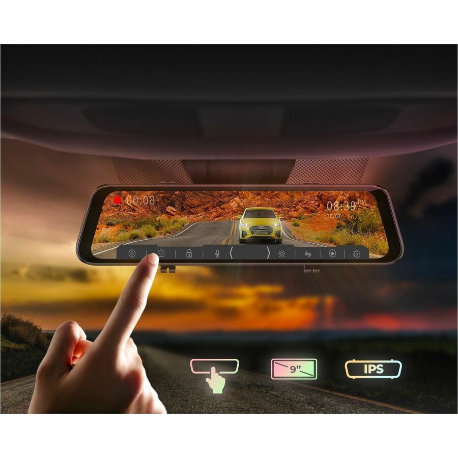 GekoGear Orbit D400 4K Rearview Mirror Dash Cam with 1080P Backup Cam ORBIT D400