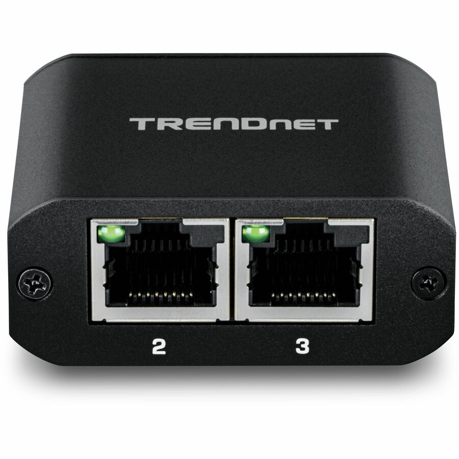 TRENDnet 2-Port Gigabit Splitter with USB Type C Power, TEG-102S, Splits One Network Connection Into Two, USB Type C Power Cable Included, NDAA & TAA Compliant TEG-102S