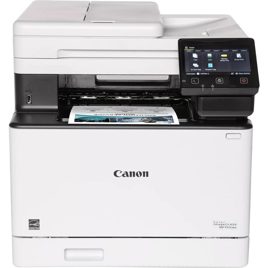 Canon imageCLASS MF751Cdw Wireless Laser Multifunction Printer - Color - White 5455C015