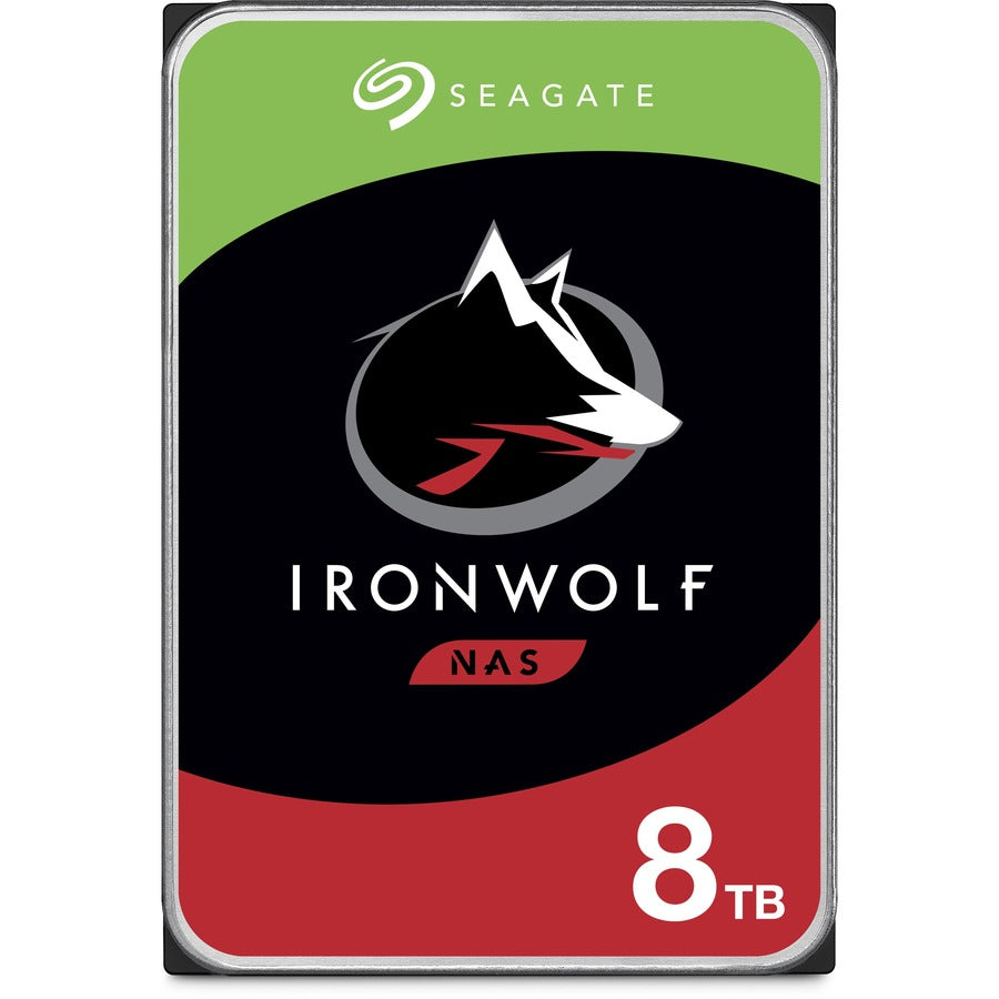 Seagate IronWolf ST8000VN004 8 TB Hard Drive - 3.5" Internal - SATA (SATA/600) - Conventional Magnetic Recording (CMR) Method ST8000VN004