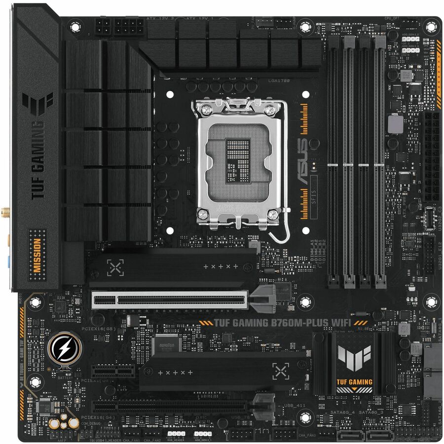 TUF TUF GAMING B760M-PLUS WIFI Gaming Desktop Motherboard - Intel B760 Chipset - Socket LGA-1700 - Micro ATX TUF GAMING B760M-PLUS WIF