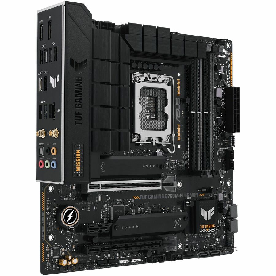 TUF TUF GAMING B760M-PLUS WIFI Gaming Desktop Motherboard - Intel B760 Chipset - Socket LGA-1700 - Micro ATX TUF GAMING B760M-PLUS WIF