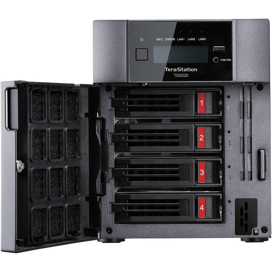 BUFFALO TeraStation 5420 4-Bay 24TB (2x12TB) Business Desktop NAS Storage Hard Drives Included TS5420DN2402