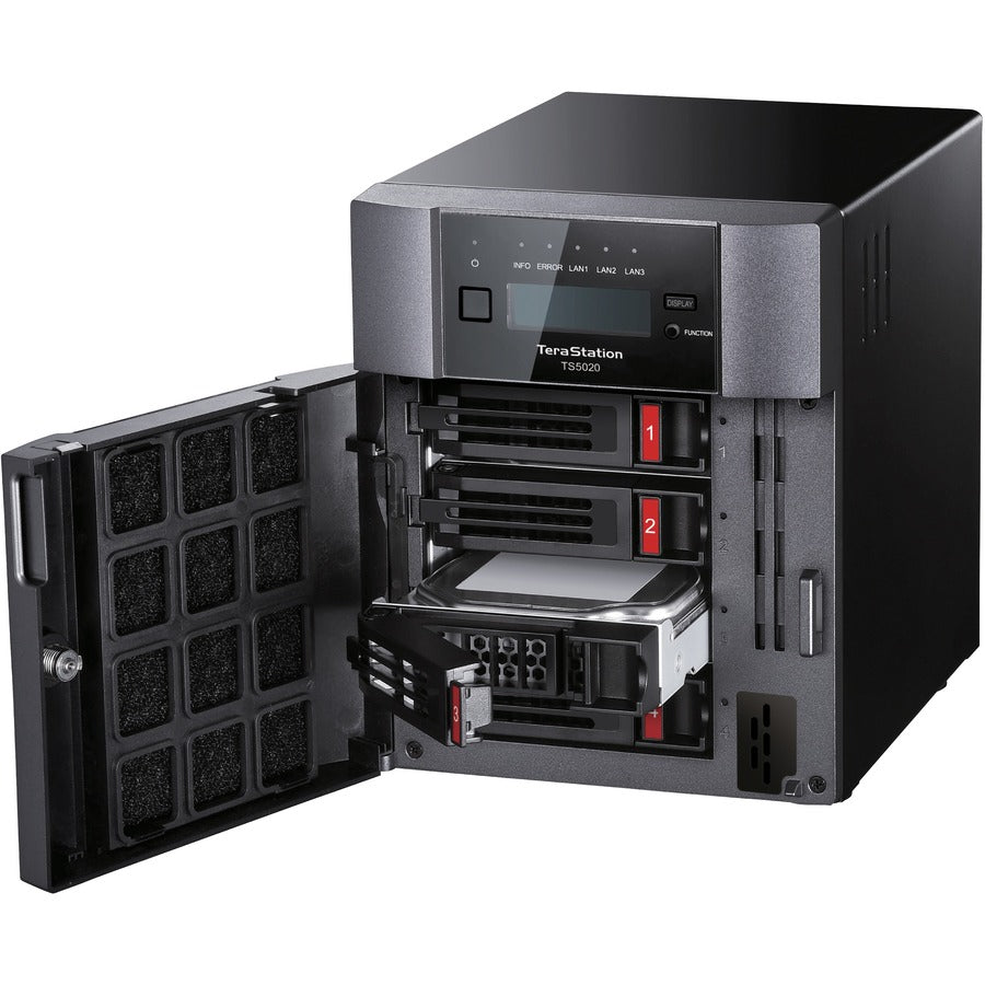 BUFFALO TeraStation 5420 4-Bay 24TB (2x12TB) Business Desktop NAS Storage Hard Drives Included TS5420DN2402